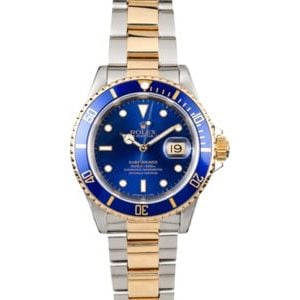 Rolex Submariner Two-Tone Blue Dial 16613