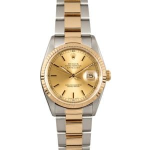 Rolex Two-Tone Datejust 16233 Oyster Band