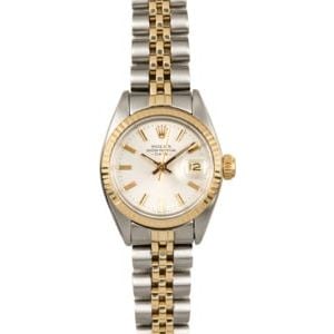 Rolex Vintage Ladies Date 6917 Silver Dial