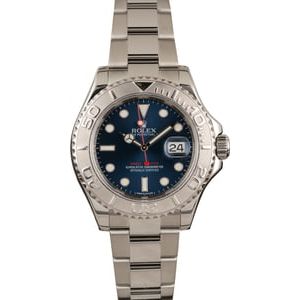 Used Rolex Steel Yacht-Master 116622 Blue Dial