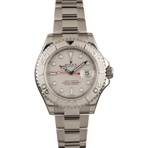 Pre Owned Rolex Yacht-Master 116622 Platinum Dial