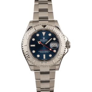 Pre-Owned 40MM Rolex Yacht-Master 116622 Blue Dial