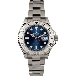 Rolex Yacht-Master Blue 116622 Platinum Bezel