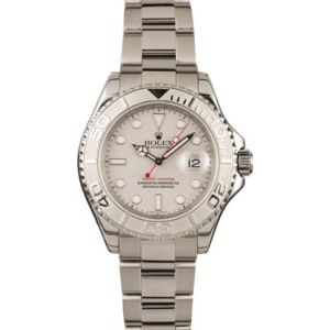 Used Rolex Yacht-Master 16622 Platinum Bezel and Dial 40MM Oyster Bracelet