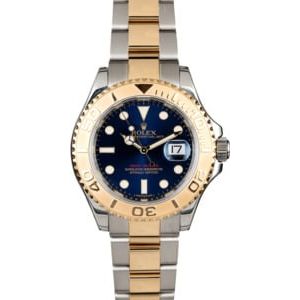 Men's Rolex Yacht-Master 16623 Blue Dial Two Tone Oyster