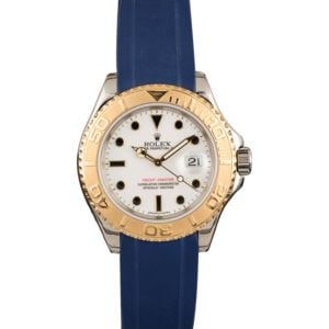 Pre Owned Rolex Yacht-Master 16623 Blue Rubber Strap