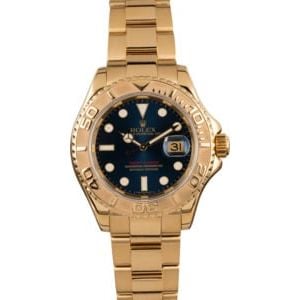 Pre-Owned Rolex Yachtmaster 16628 Blue Dial 40MM