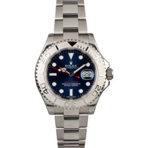 Factory Stickered Rolex Yacht-Master 116622 Blue Dial