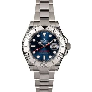 Certified PreOwned Rolex Yacht-Master 116622 Blue Dial