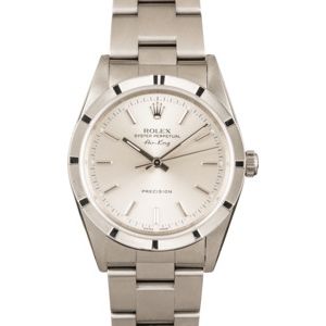 Genuine Rolex Air-King 14010M Silver Dial