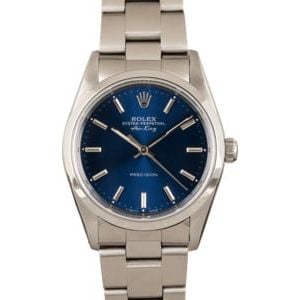 Rolex Air-King 14000 Blue 100% Authentic