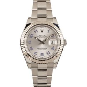 Rolex 41MM Datejust II 116334 Silver