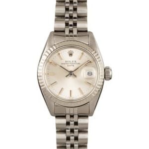 Used Womens Rolex Datejust 6917 Silver