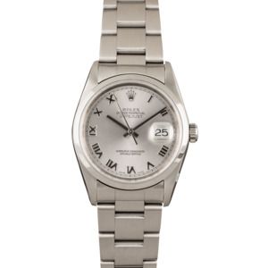 Pre-Owned Rolex Datejust 16200 Silver Roman Dial