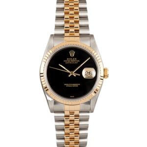 Men's Rolex DateJust Jubilee Onyx Dial 16233