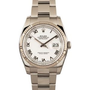 Rolex Datejust 116234 White Dial