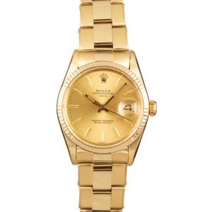 Vintage Yellow Gold Rolex Date 15037