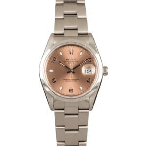 Pre-Owned Rolex Date 15200 Salmon Dial