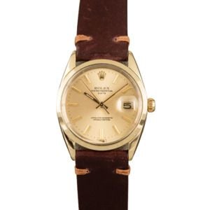 Rolex Date 1550 Leather Strap