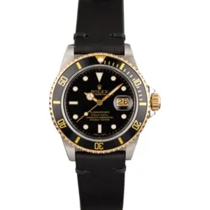 Pre Owned Rolex Submariner 16803 Leather Bracelet