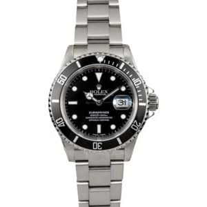 Submariner Rolex Stainless 16610 No HolesTT