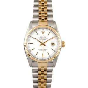 Rolex Datejust 16013 White Index Dial