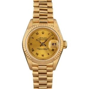 Ladies Rolex Datejust 69178 18k Yellow Gold