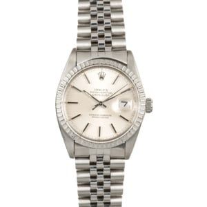 Used Mens Rolex Datejust 16030 Silver Dial