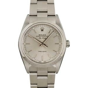 Rolex Air King 14000M Silver Dial