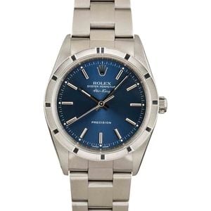 Pre Owned Rolex Air-King 14010 Blue Index Dial