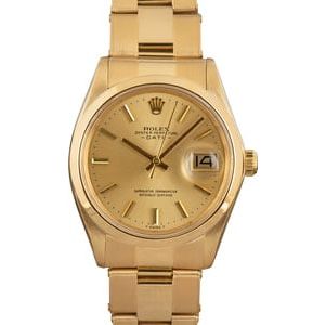 Vintage Rolex Date 1500 Gold