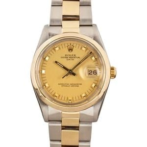 Rolex Date 15003 Two Tone Oyster