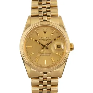 Rolex Date 15037 Champagne Dial