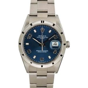 Pre-Owned Rolex Date 15210 Blue Arabic