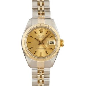 Rolex Ladies Date 6917 Champagne Dial