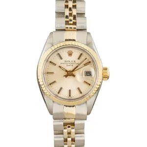 Rolex Ladies Date 6917 Silver Index