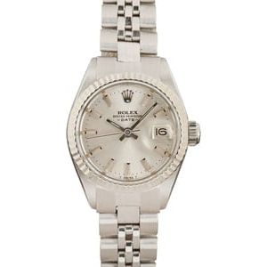 Pre-Owned Rolex Date 6917 Silver Dial