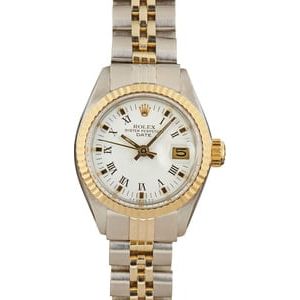 Rolex Ladies Date 6917 Stainless Steel & 18k Yellow Gold