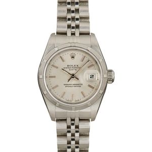 Ladies Rolex Date 69190 Silver Dial