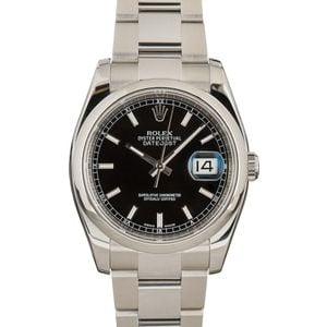 Rolex Datejust 116200 Stainless Steel Oyster