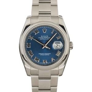 Mens Rolex Datejust 116200 Blue Dial