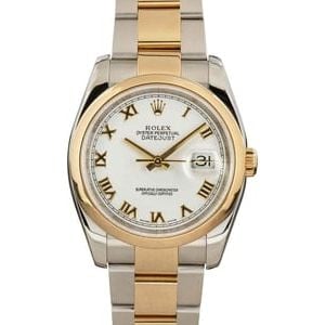 Rolex Datejust 116203 White Roman Dial