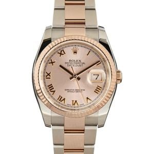 Rolex Datejust 116231 Pink Roman Dial