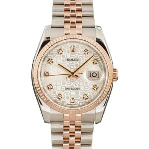 Rolex Diamond Datejust 116231 Two-Tone Everose