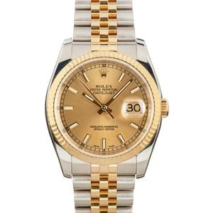 Rolex 36MM Datejust 116233 Two-Tone Jubilee