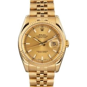 Pre-Owned Rolex Datejust 116238 Yellow Gold