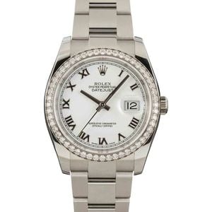 Rolex Datejust 116244 White Roman Numeral