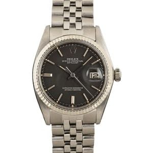 Men's Rolex Datejust 1601 Silver Dial