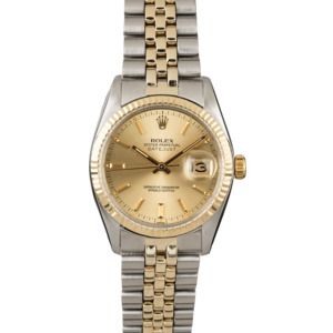 Rolex Datejust 16013 Two Tone American Oval Link