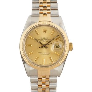 Used Rolex Datejust 16013 Champagne